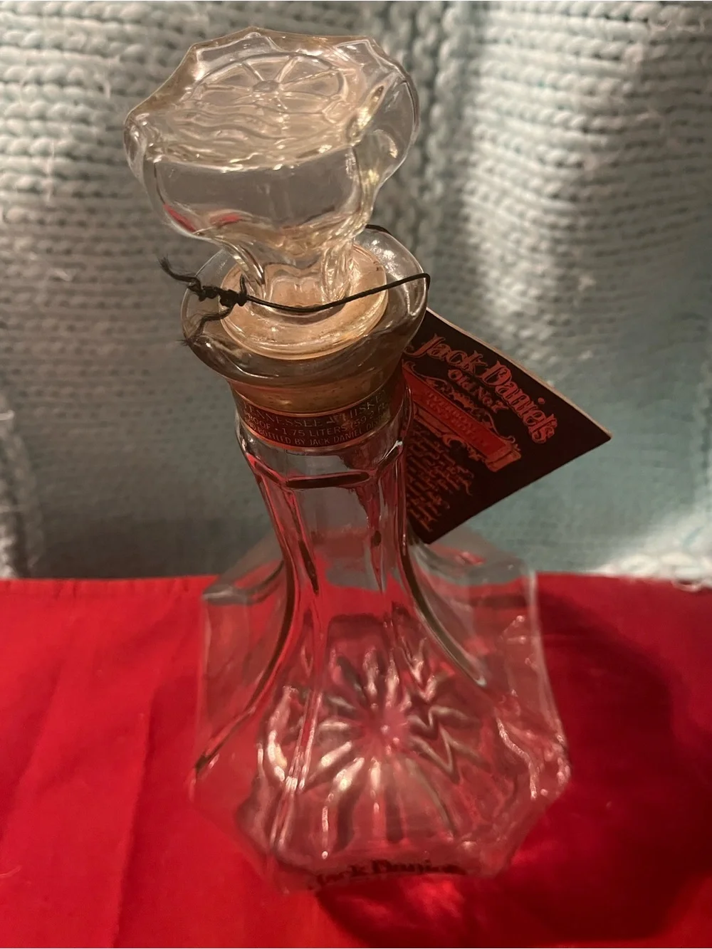 Jack Daniels Clear Glass Decanter